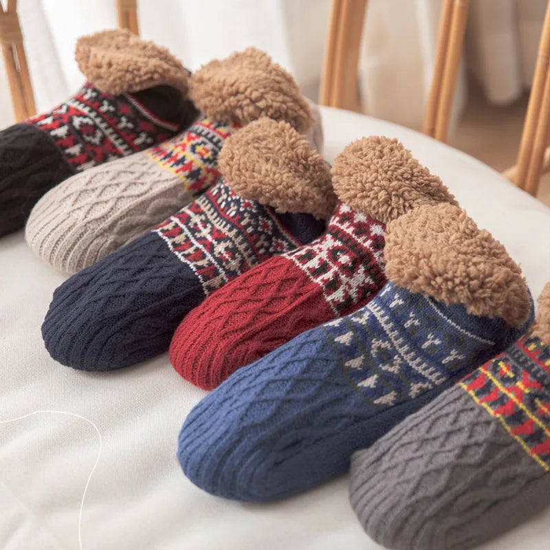 Cozy socks with a snowflake pattern for ultimate warmth