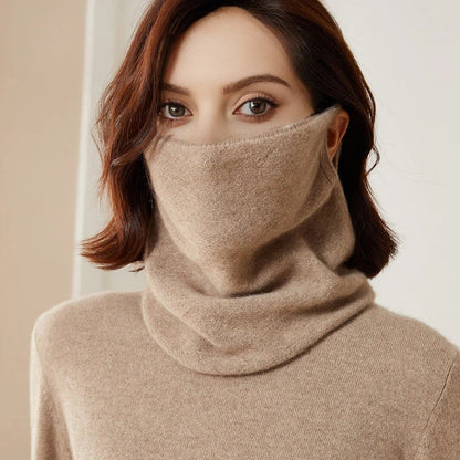 Cozy Merino Wool Face Mask and Winter Scarf Set