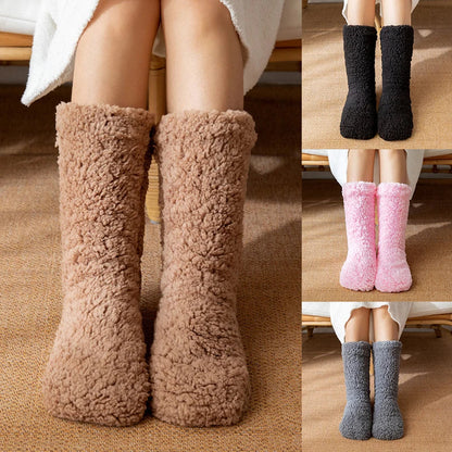 Cozy winter plush socks for indoors – ultra-soft warmth for cold days