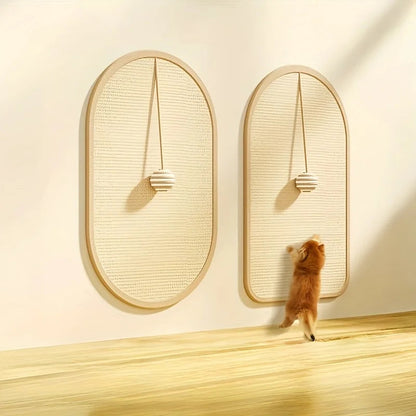 Sisal 3-in-1 Wandgemonteerde kattenkrabpad