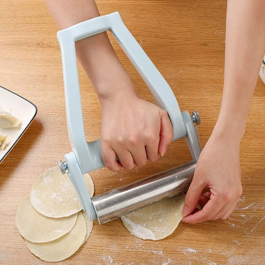 Premium roestvrijstalen verstelbare deegroller — ergonomisch handvatontwerp voor een gelijkmatig uitgerold deeg