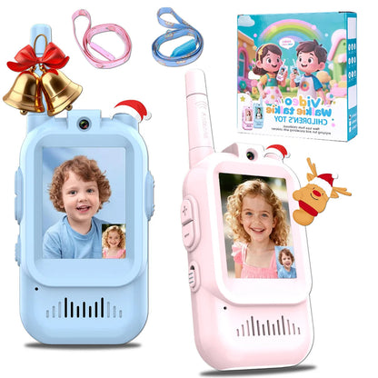 2-piece children's video walkie-talkies