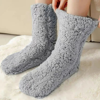 Cozy winter plush socks for indoors – ultra-soft warmth for cold days