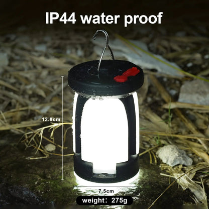 Foldable leaf-shaped solar USB camping lantern – compact, portable light