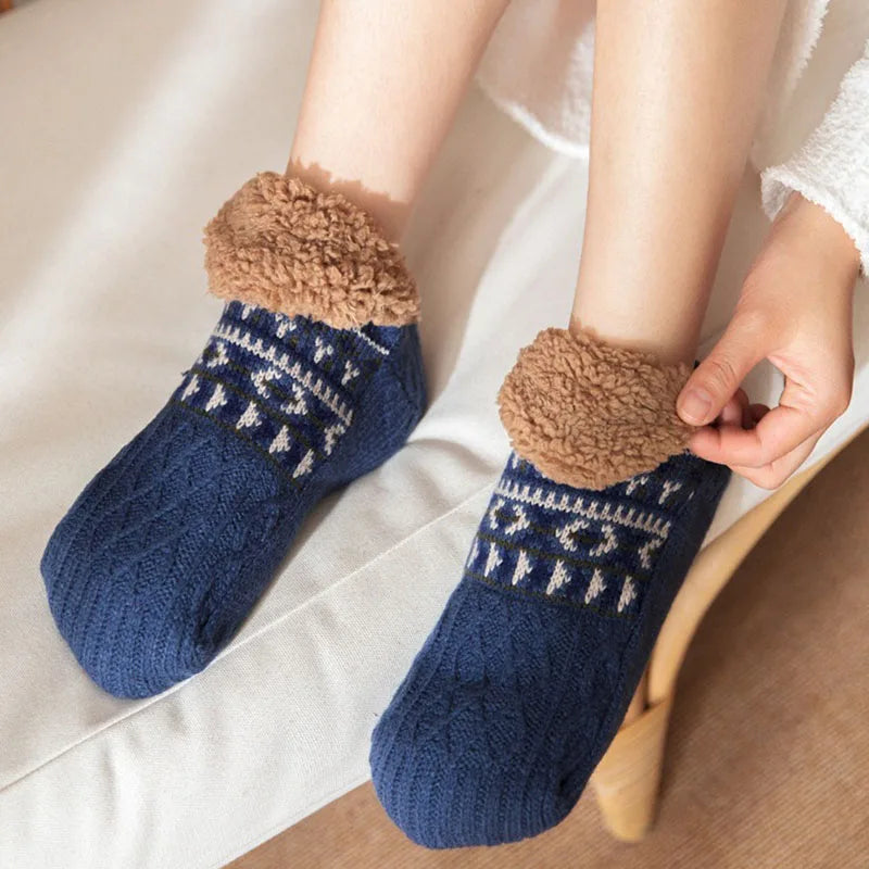 Cozy socks with a snowflake pattern for ultimate warmth