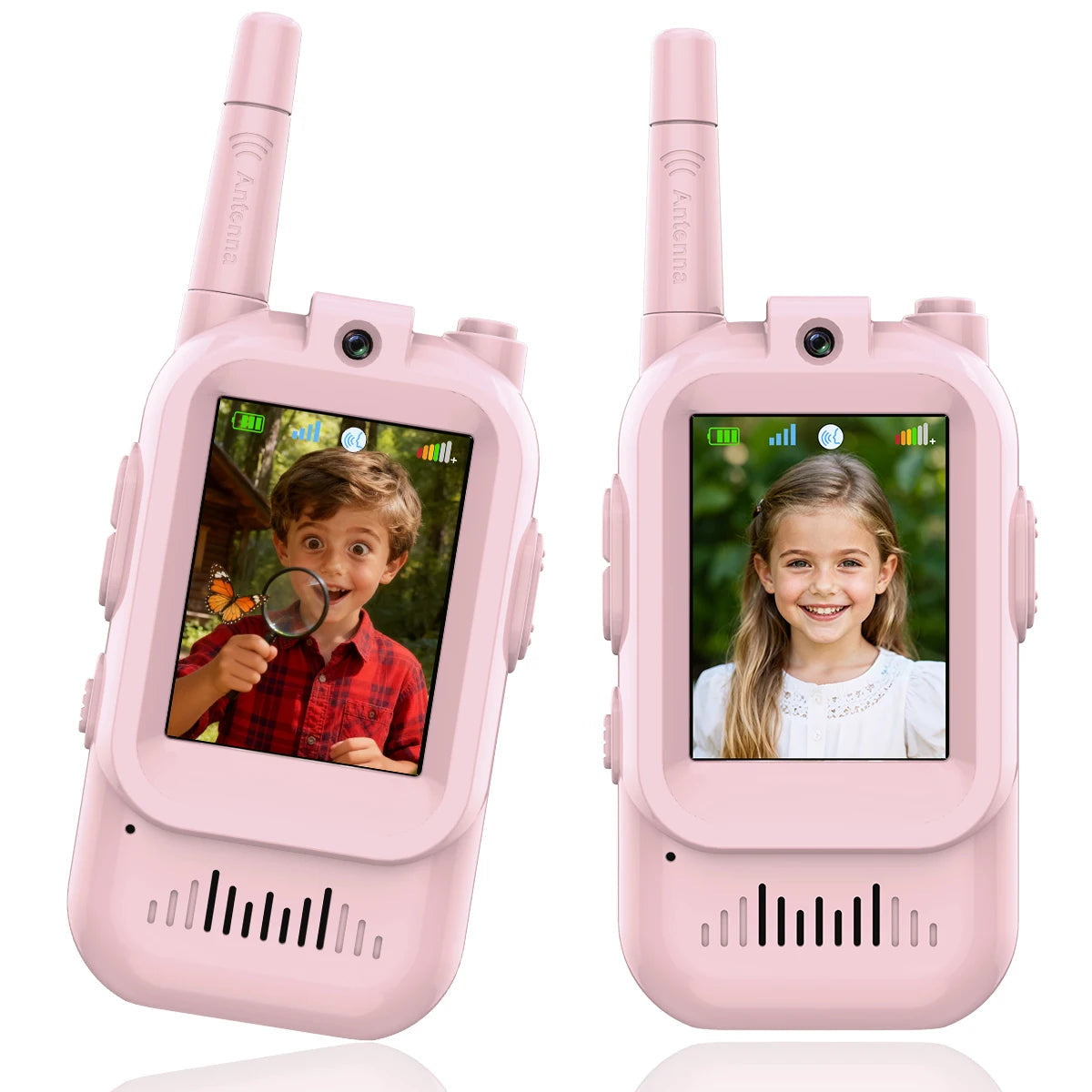 2-piece children's video walkie-talkies