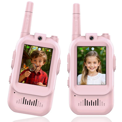 2-piece children's video walkie-talkies