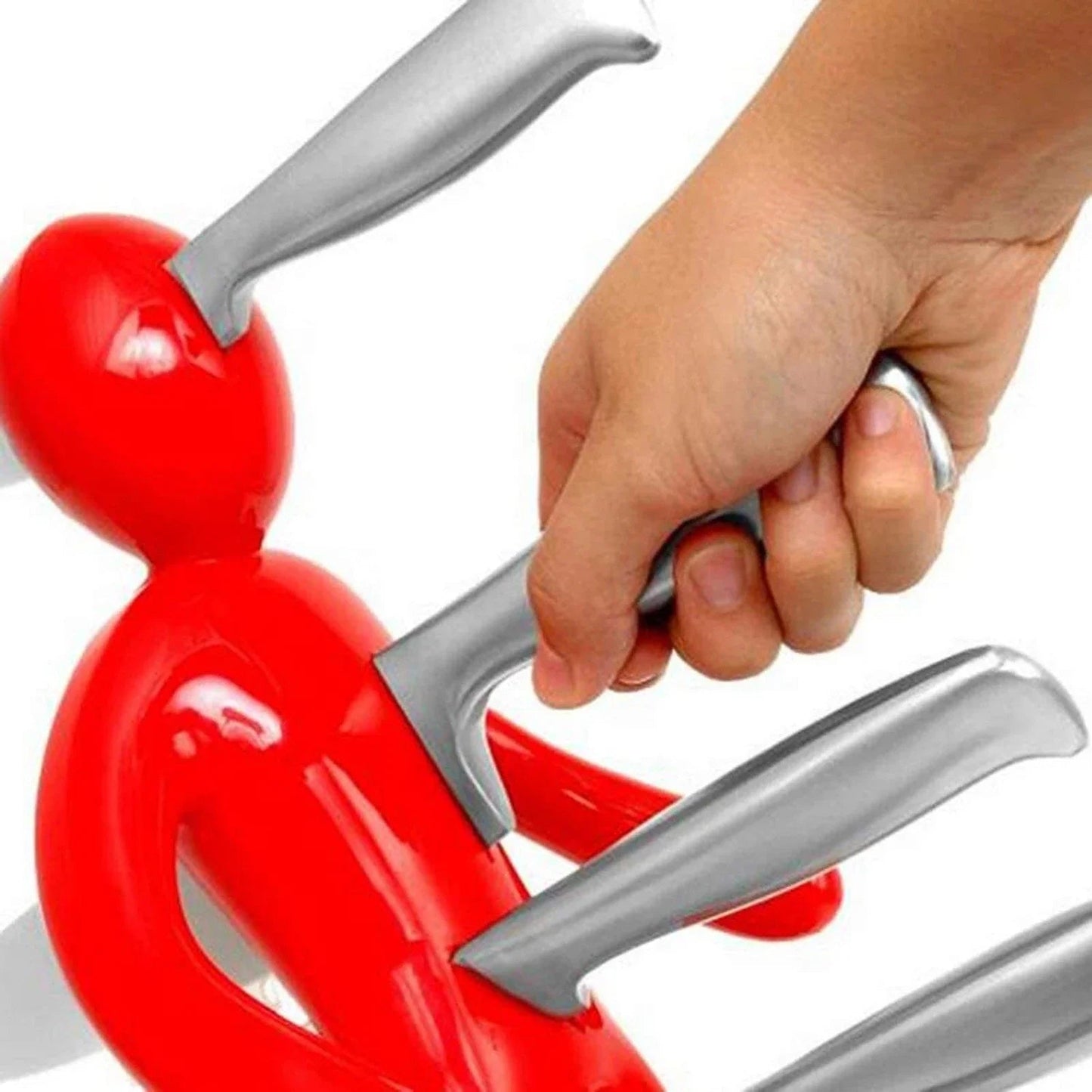 Creative Humanoid Kitchen Knife Holder Set – Fun and Functional Knife Storage for Your Countertop