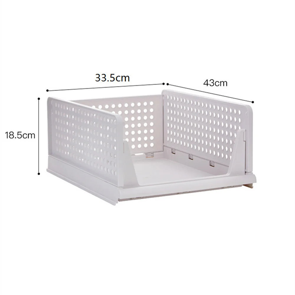 Stackable plastic drawer organizer for cabinets – Space-saving home storage solution