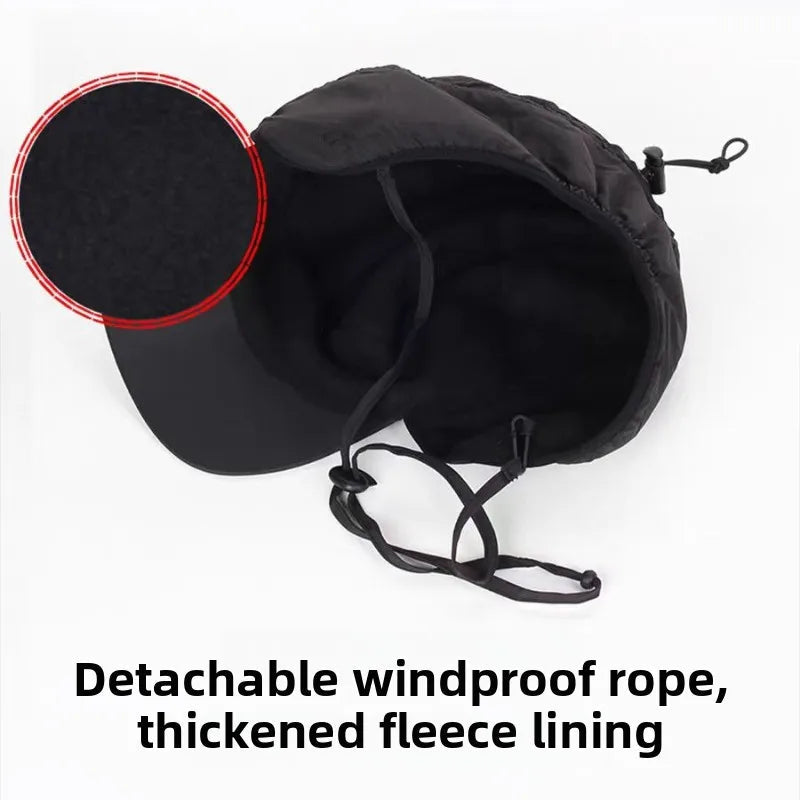 Snug winter bomber hat with earflaps for warmth and style