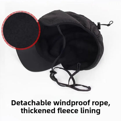Snug winter bomber hat with earflaps for warmth and style