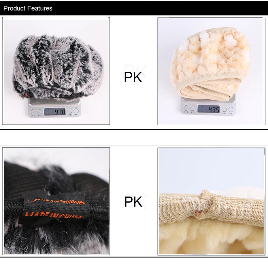 Knusse pluche winterse stuurhoes voor een warme, comfortabele rit