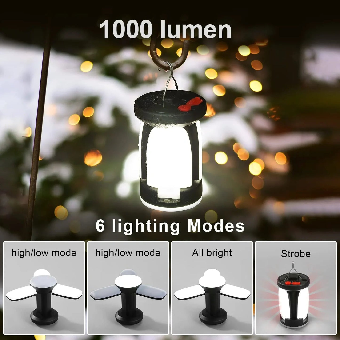 Foldable leaf-shaped solar USB camping lantern – compact, portable light
