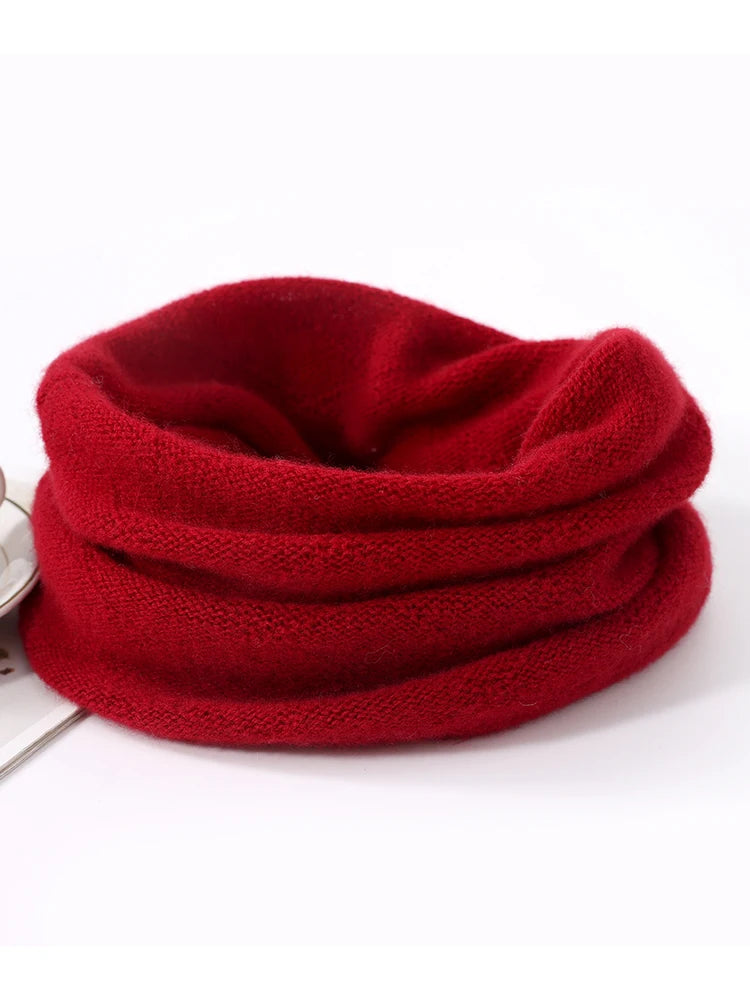 Cozy Merino Wool Face Mask and Winter Scarf Set