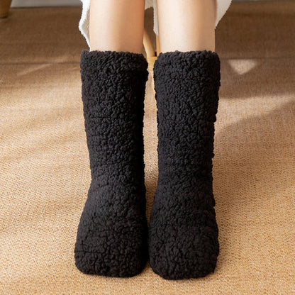 Cozy winter plush socks for indoors – ultra-soft warmth for cold days