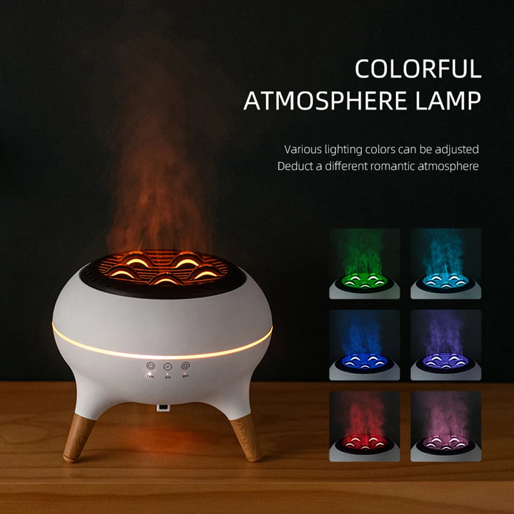 Dynamic Jellyfish Flame Aroma Diffuser — Ocean-Glow Scent Diffuser