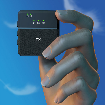 Draadloze Bluetooth clip-on lavaliermicrofoon voor haarscherp handsfree geluid