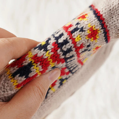 Cozy socks with a snowflake pattern for ultimate warmth