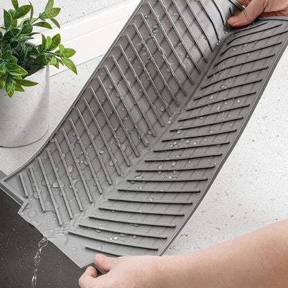 Premium Silicone Dish Drying Mat — Non-slip, Quick Drying, and Easy to Clean