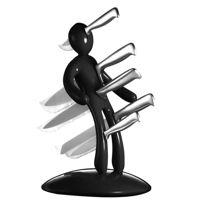 Creative Humanoid Kitchen Knife Holder Set – Fun and Functional Knife Storage for Your Countertop