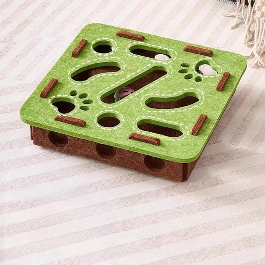 Vilt Interactieve Kattenpuzzel Speelgoeddoos – Boeiend, Hersenstimulerend Speelplezier voor katten