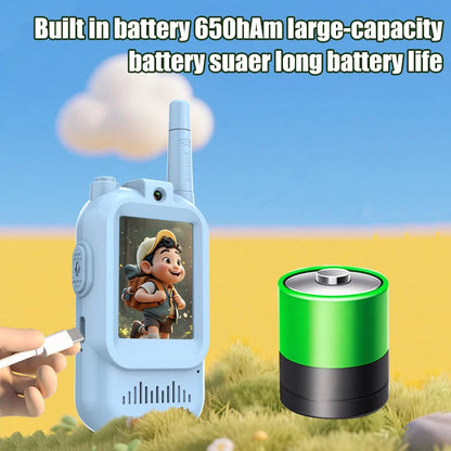 2-piece children's video walkie-talkies