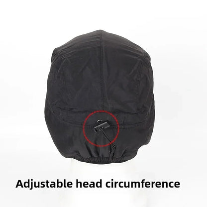 Snug winter bomber hat with earflaps for warmth and style