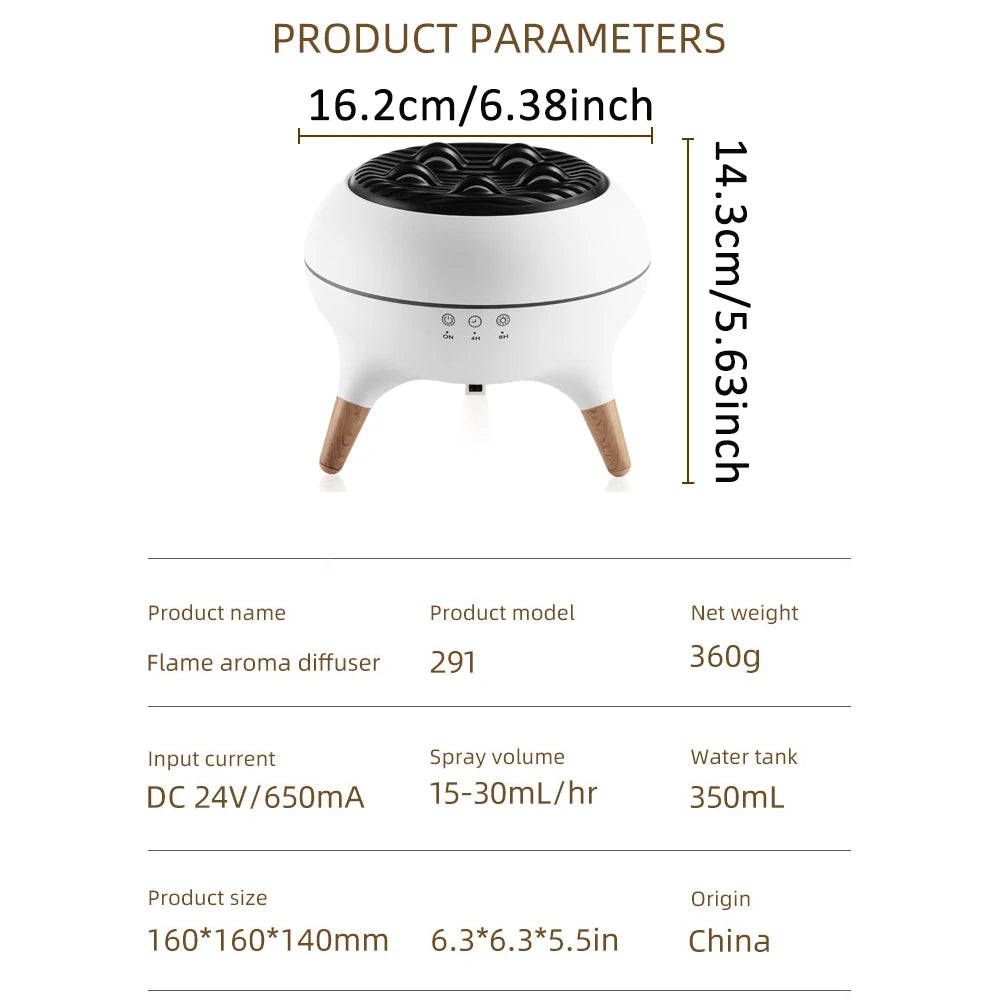Dynamic Jellyfish Flame Aroma Diffuser — Ocean-Glow Scent Diffuser