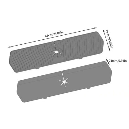 Silicone Sink Splash Guard - Flexible and Splash-Proof, Protection for Clean Countertops