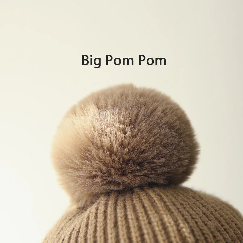 Snug knitted kids' hat with earflaps – warm winter hat