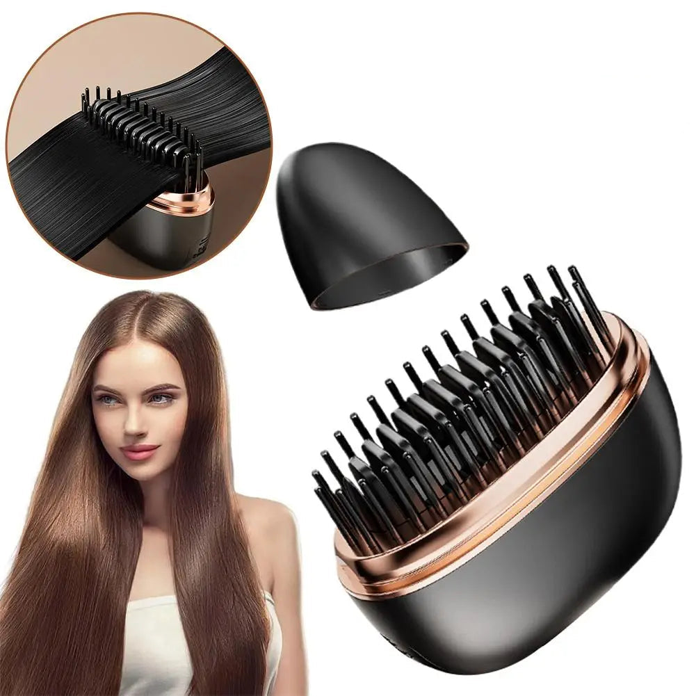 Cordless 2-in-1 Portable Ceramic Hair Straightener – Travel-Friendly and Fast-Heating Styling Tool