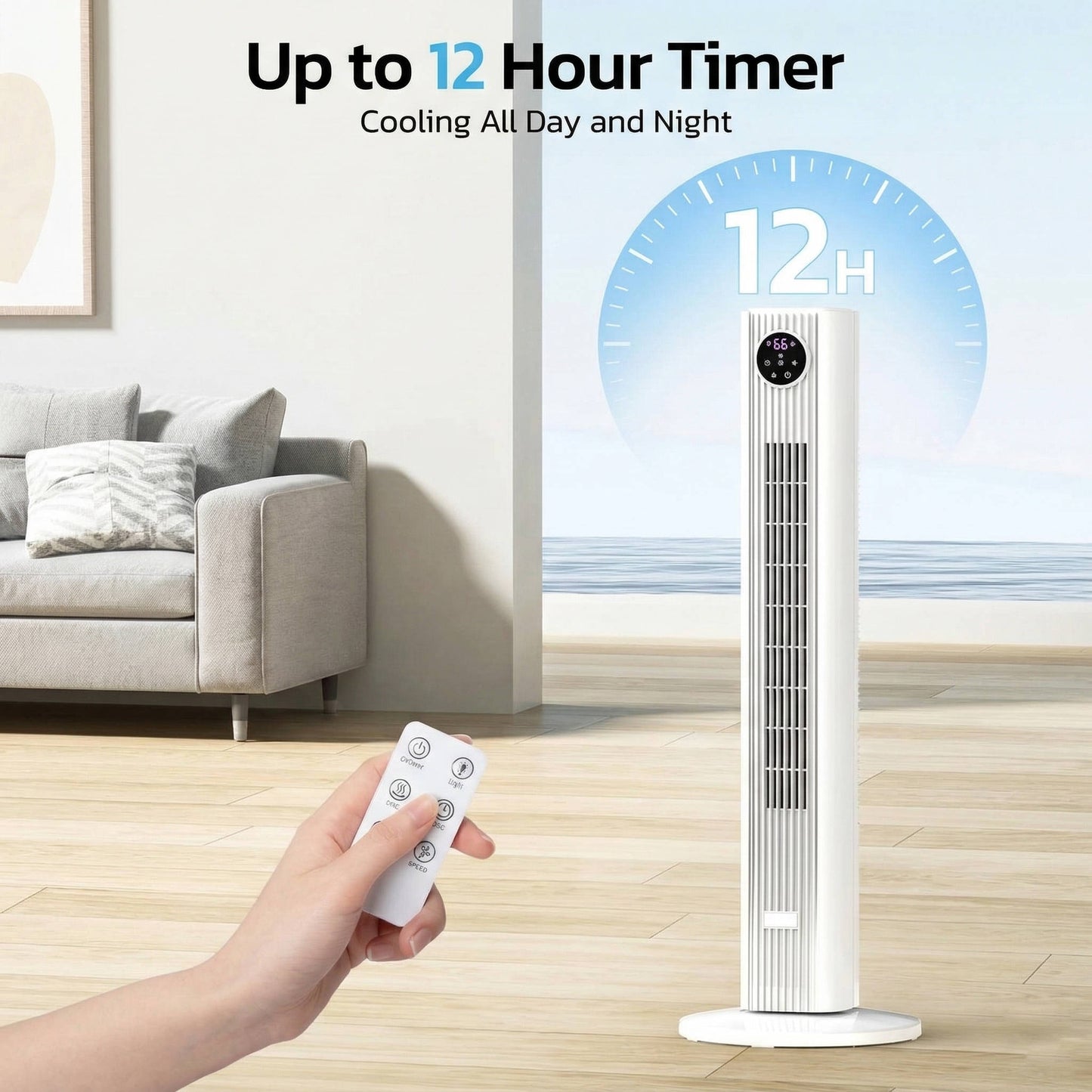 Portable Air Conditioner Unit - Windowless AC for Bedroom & Apartment, Compact Room Cooler
