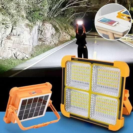 Draagbare campinglamp op zonne-energie