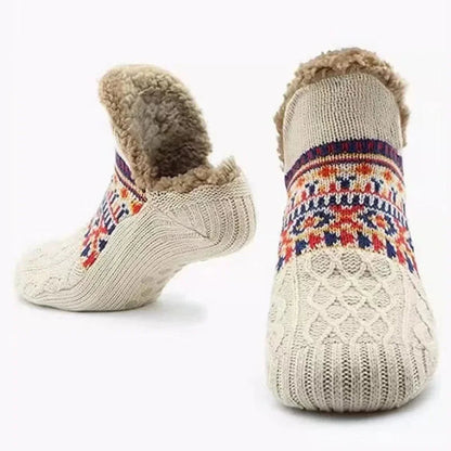 Cozy socks with a snowflake pattern for ultimate warmth