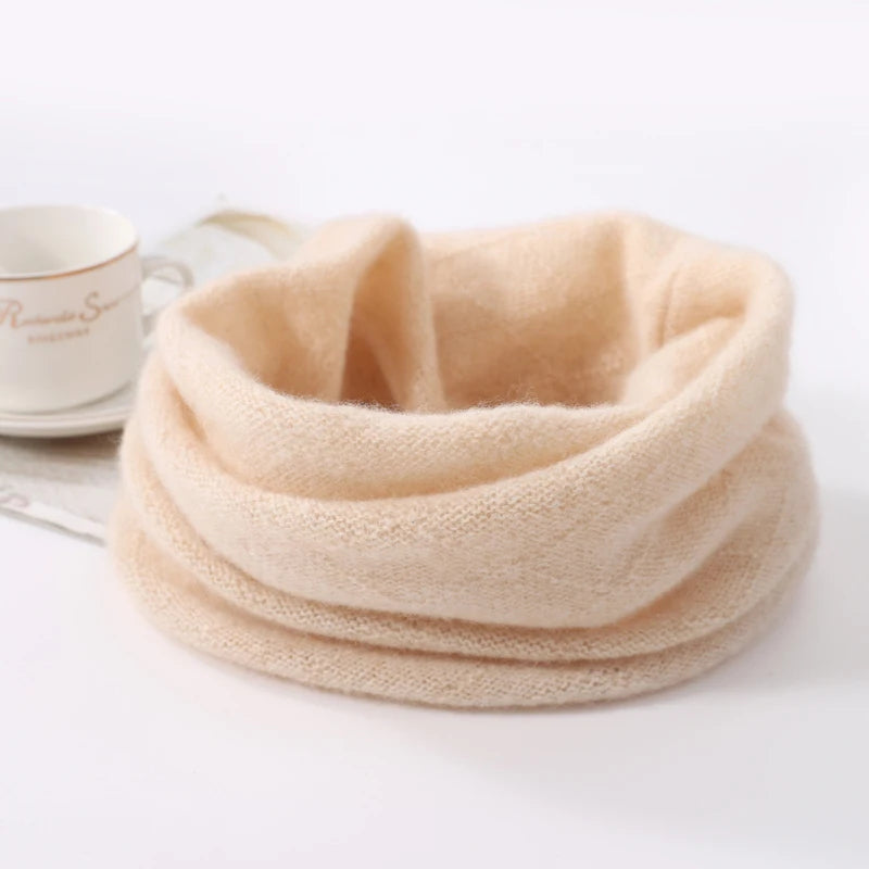 Cozy Merino Wool Face Mask and Winter Scarf Set