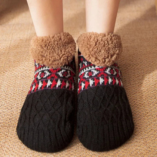 Cozy socks with a snowflake pattern for ultimate warmth