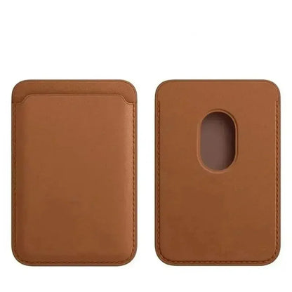 Slim Magnetic Leather Card Wallet for iPhone