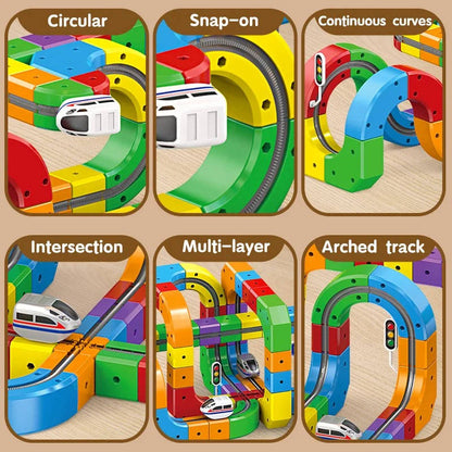 Magnetic Train Track Playset – Build, Connect, and Create Endless Rail Adventures