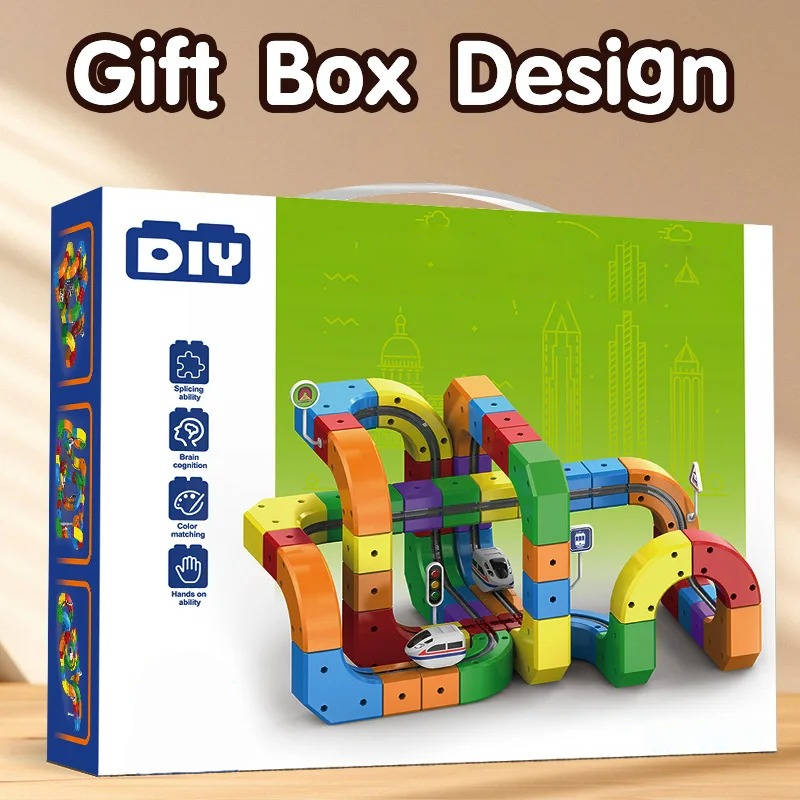 Magnetic Train Track Playset – Build, Connect, and Create Endless Rail Adventures