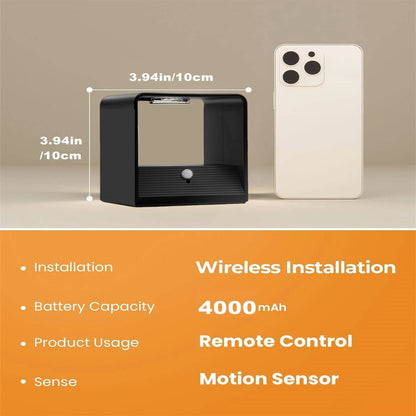 Smart indoor wall light with motion sensor and remote control