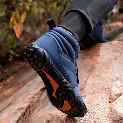 Cozy fleece-lined winter barefoot shoes - waterproof and snowproof