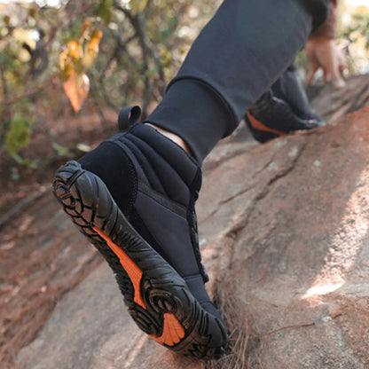 Cozy fleece-lined winter barefoot shoes - waterproof and snowproof