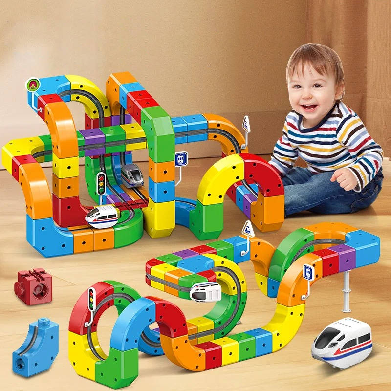 Magnetic Train Track Playset – Build, Connect, and Create Endless Rail Adventures