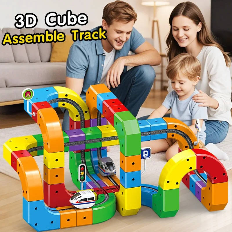 Magnetic Train Track Playset – Build, Connect, and Create Endless Rail Adventures