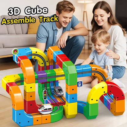 Magnetic Train Track Playset – Build, Connect, and Create Endless Rail Adventures