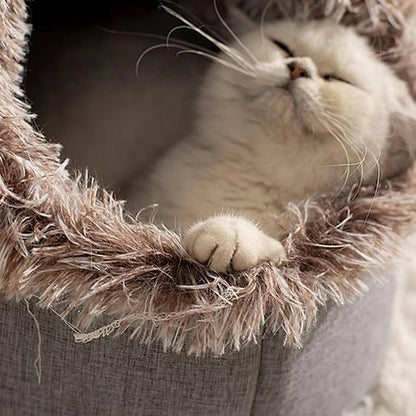 Knus kattenbed voor de winter