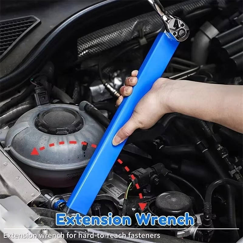 Extendable wrench for tight spaces