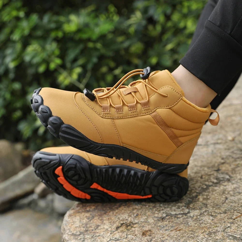 Cozy fleece-lined winter barefoot shoes - waterproof and snowproof