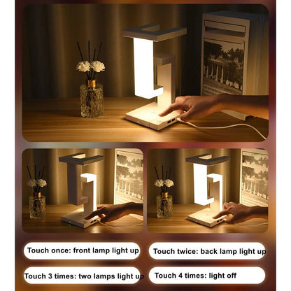 Floating lamp with built-in wireless charger