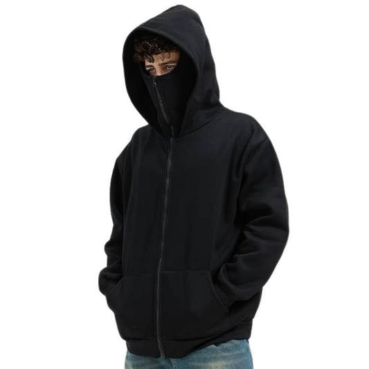 Unisex hoodie met balaclava en volledige rits - knus comfort voor alle seizoenen